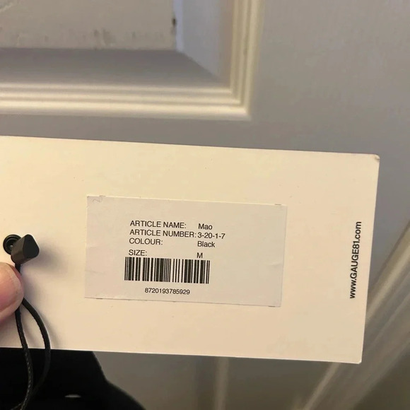 Gauge81 Mao Sleeveless Bodycon Dress Black Cutout Knit Size M Retails $278 - Picture 7 of 7